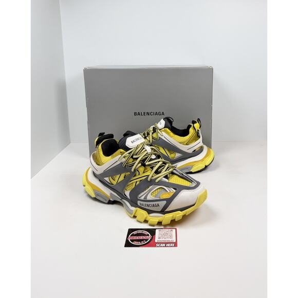 Size 40EU/7US - Balenciaga Track Grey White Yellow💛 Retail $1.2K!